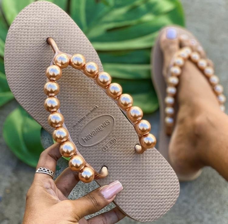 Pearl flip flops
