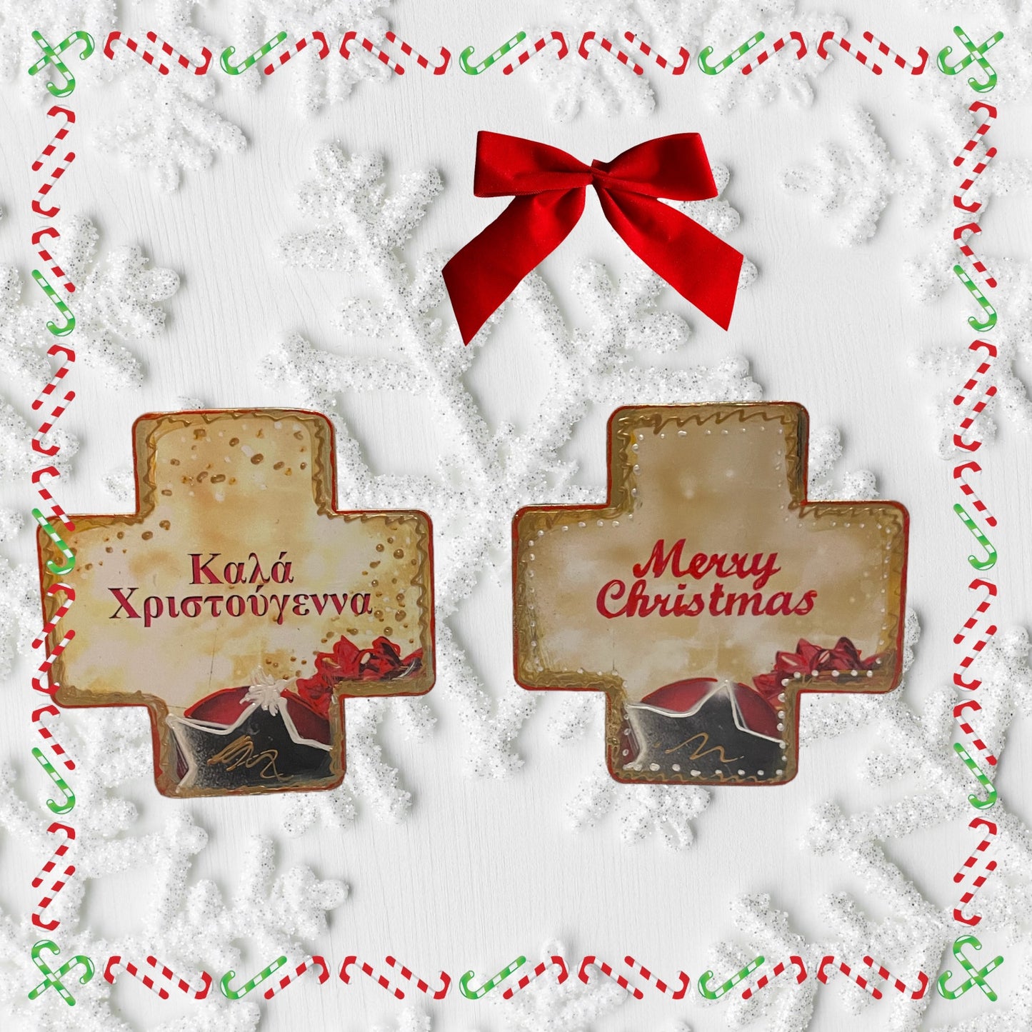 Hand painted wood crosses