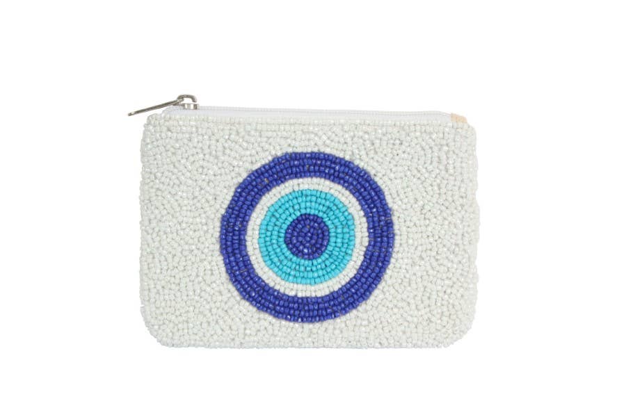 Ladies Fully Beaded Target Rich Fashion Coin Purse