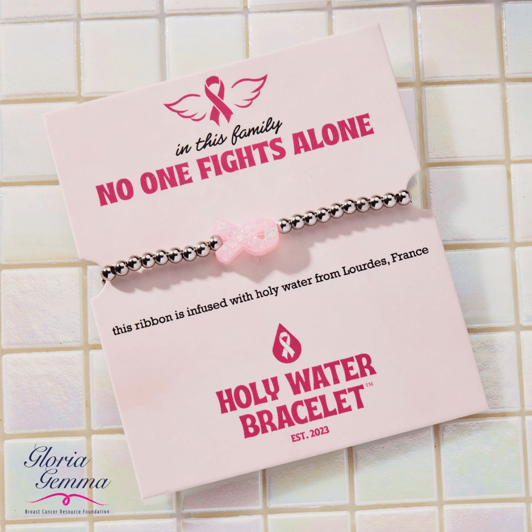 HOLY WATER PINK RIBBON AWARENESS BRACELET