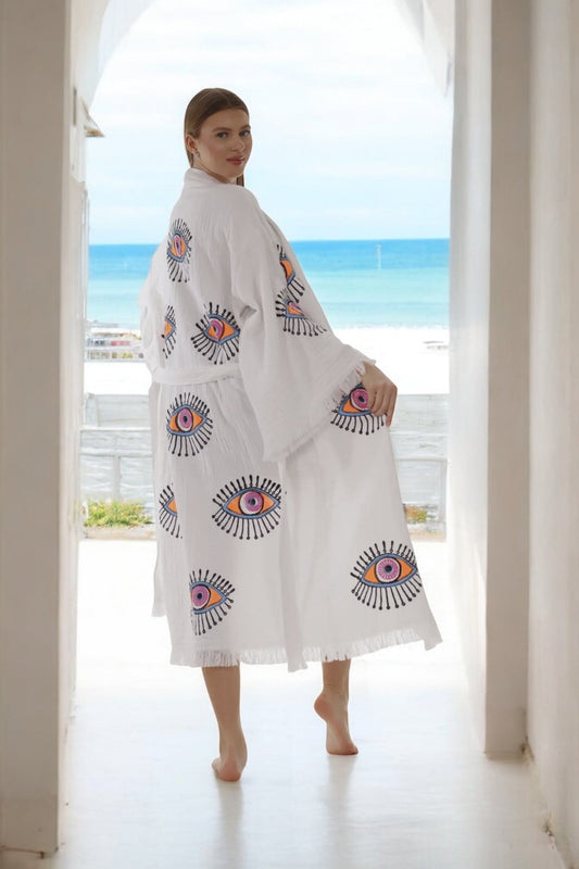 Evil eye cotton robes