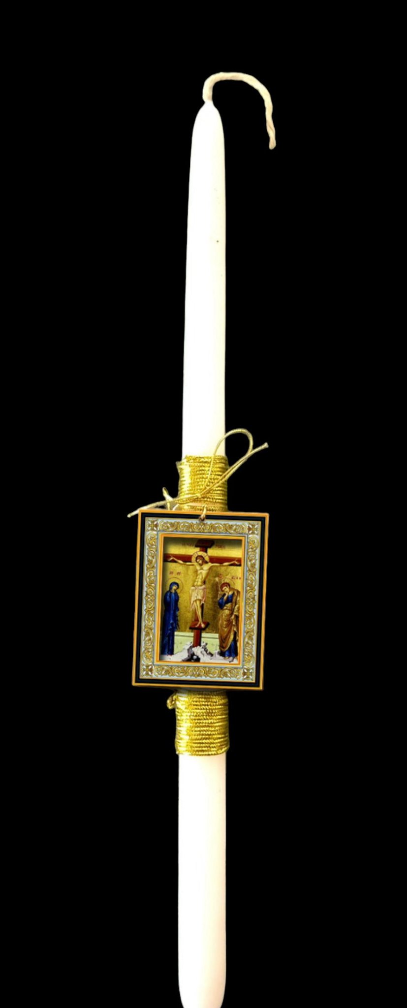 Religious icon easter candles