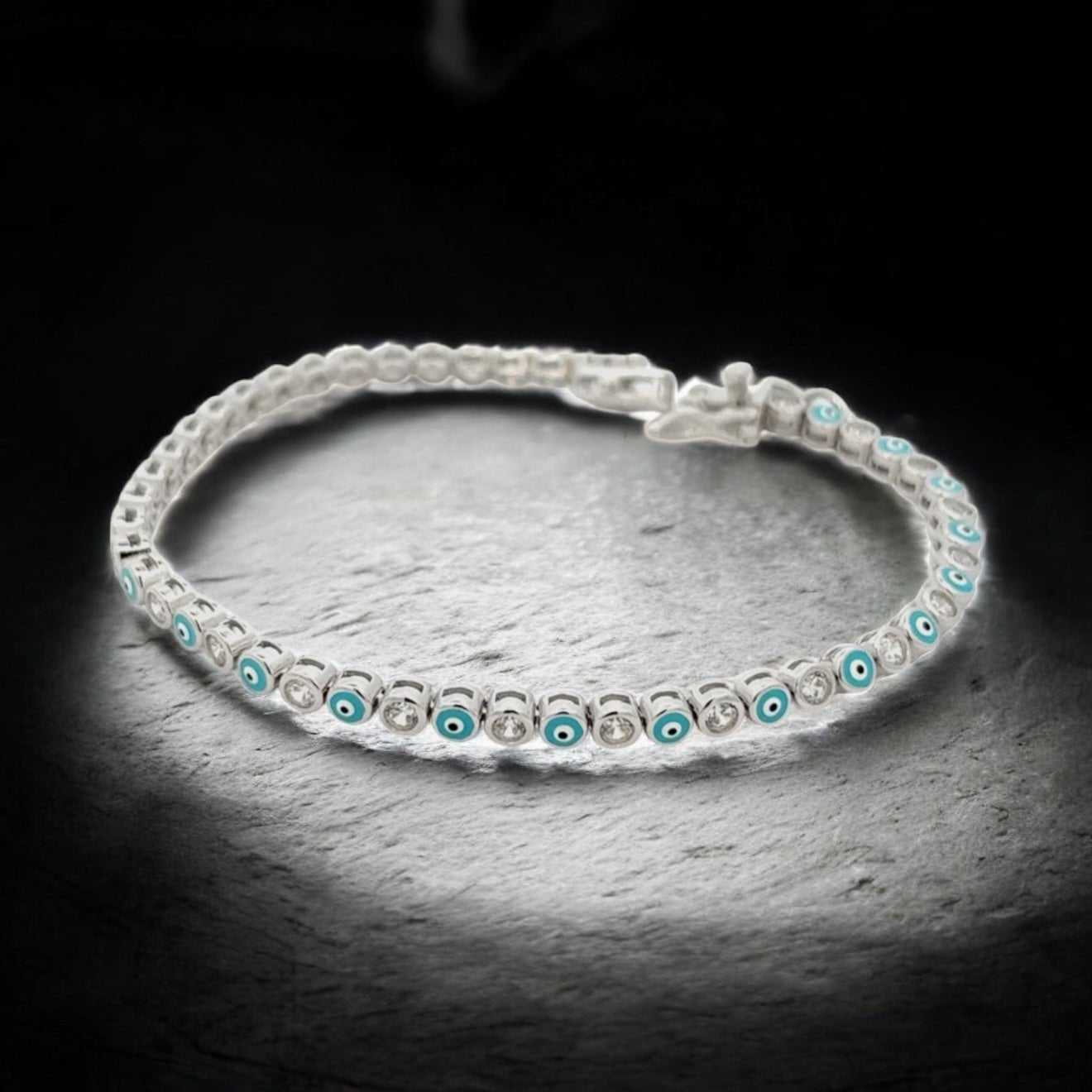 Evil eye tennis bracelets