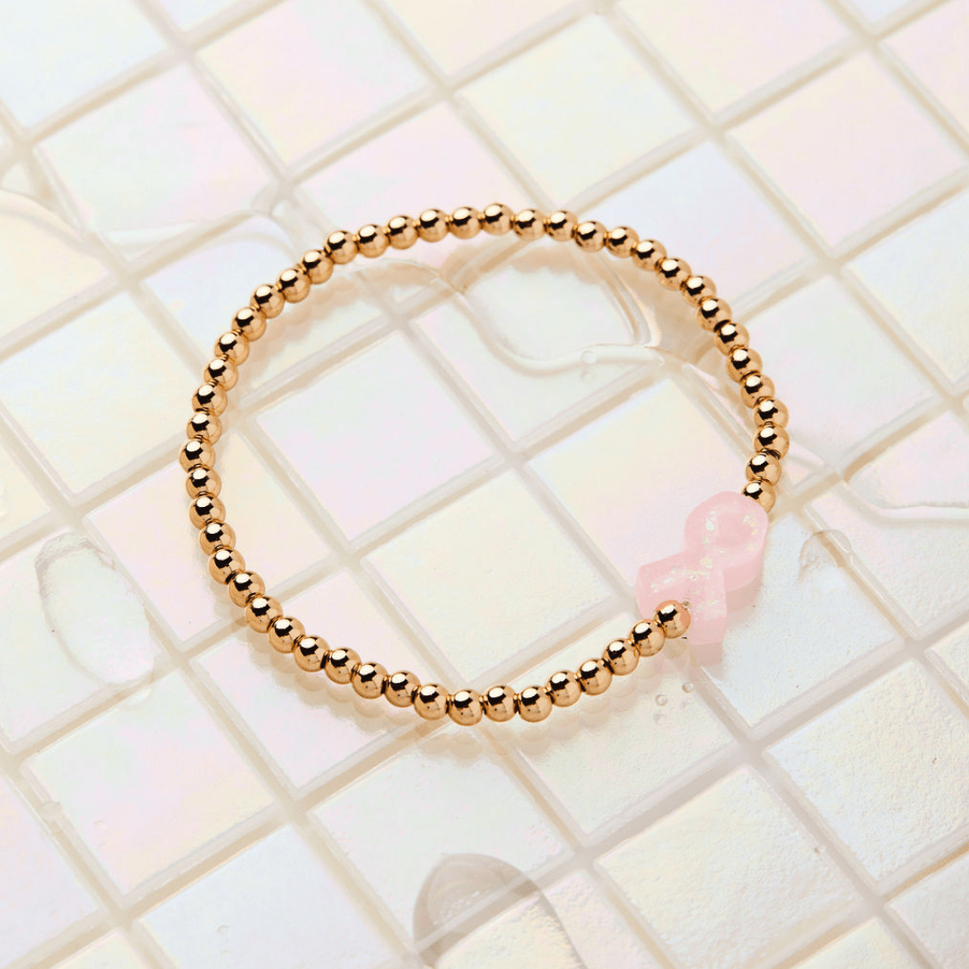 HOLY WATER PINK RIBBON AWARENESS BRACELET