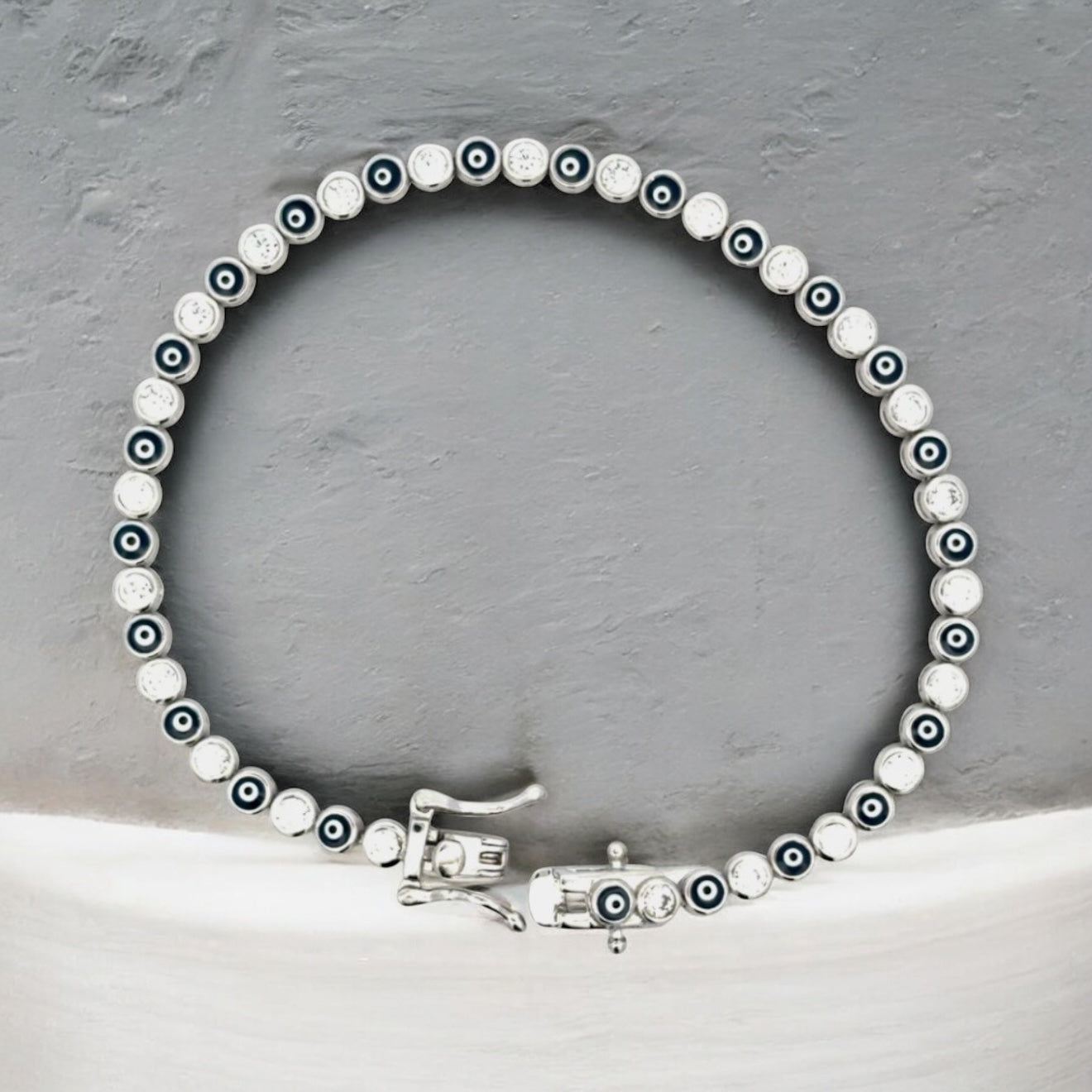 Evil eye tennis bracelets