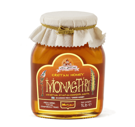 Monastiri Cretan Honey 1lb Glass Jar