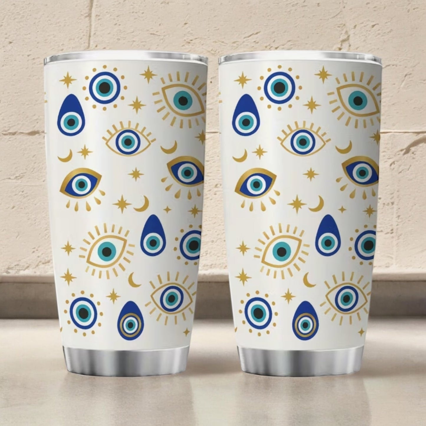 Evil eye tumblers