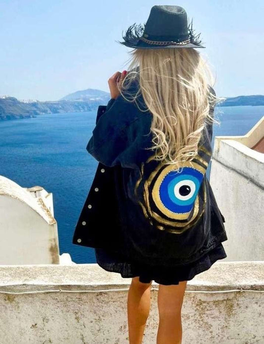 Santorini hand painted jackets