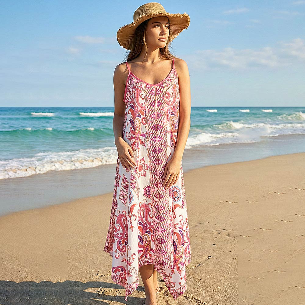 Sleeveless Beach Maxi Dress