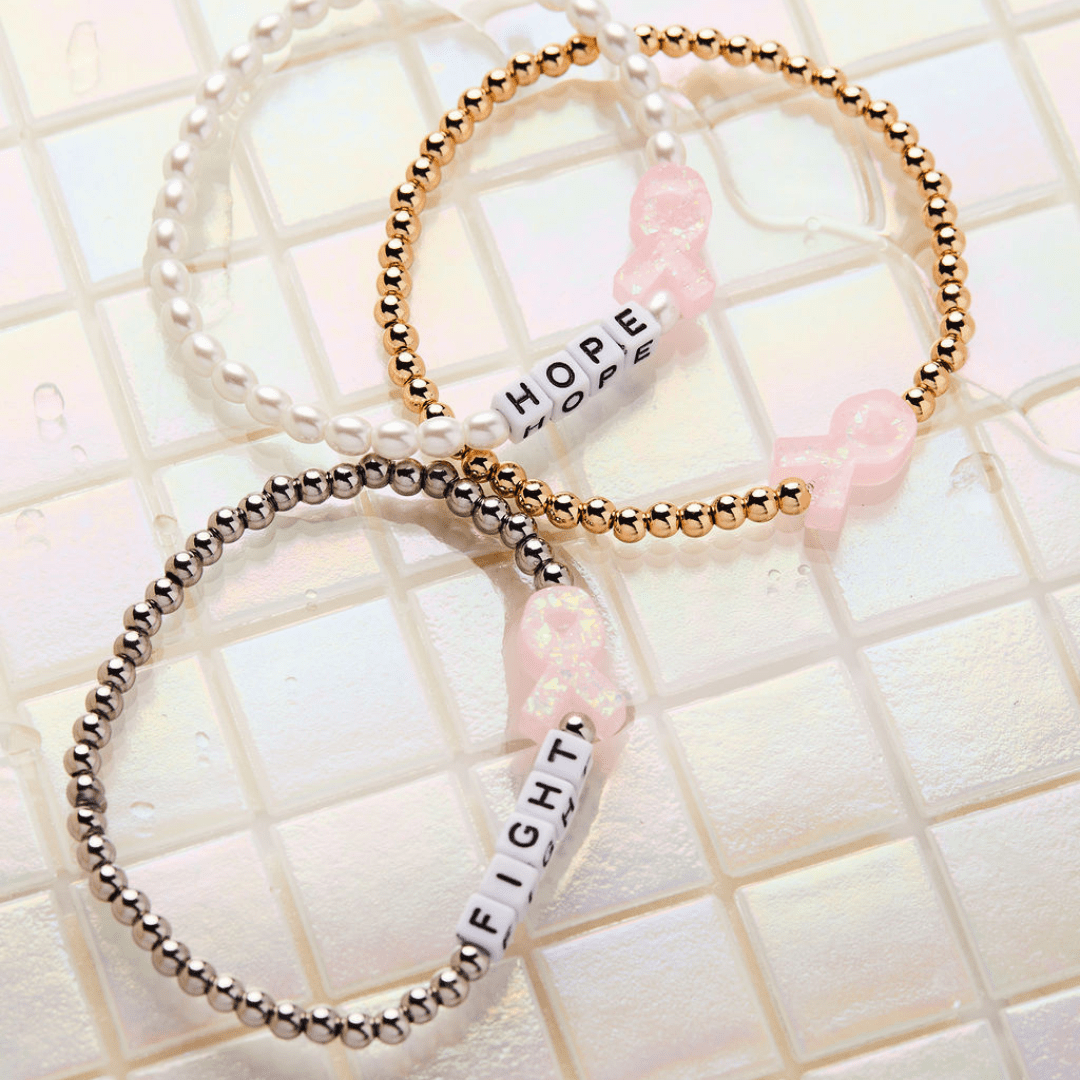 HOLY WATER PINK RIBBON AWARENESS BRACELET