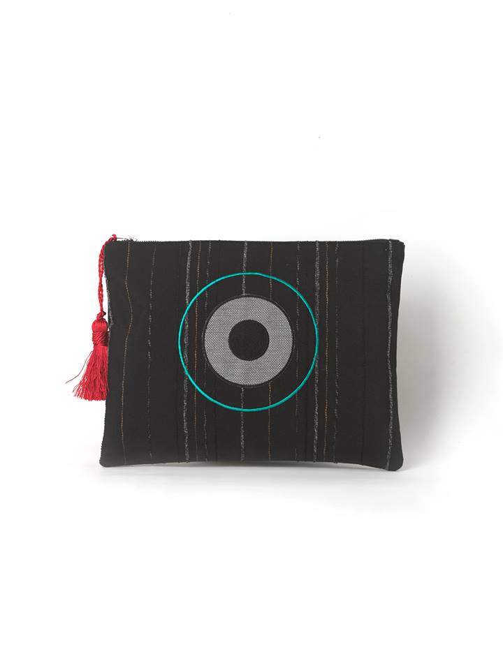 Evil eye clutch