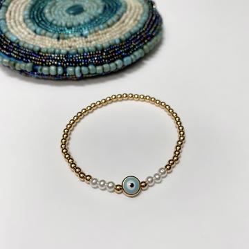SANTORINI PEARLY EYES BRACELETS