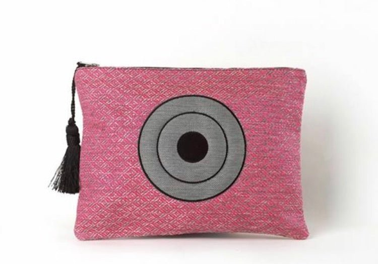 Christina Mall pink clutch