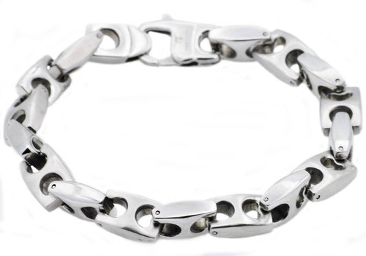 Men's Stainless Steel Anchor Link Chain Bracelet