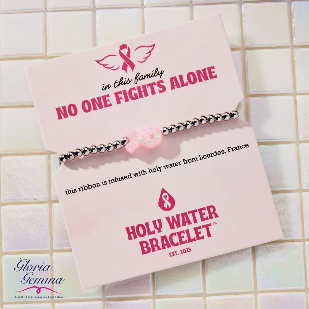 HOLY WATER PINK RIBBON AWARENESS BRACELET
