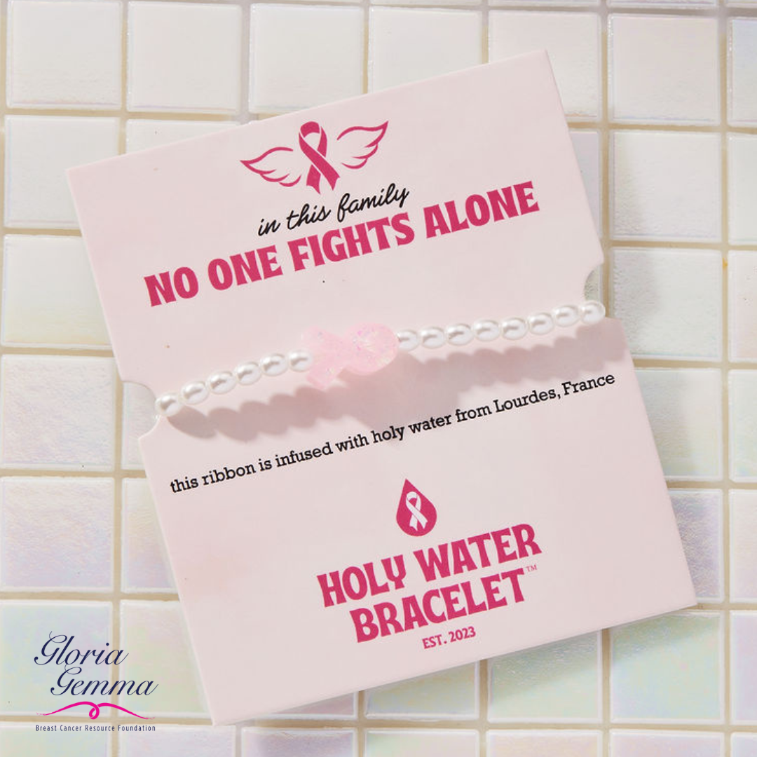 HOLY WATER PINK RIBBON AWARENESS BRACELET