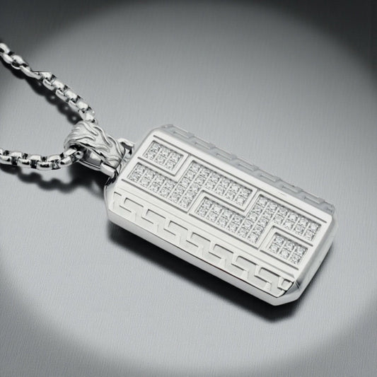 Men’s Greek key necklace