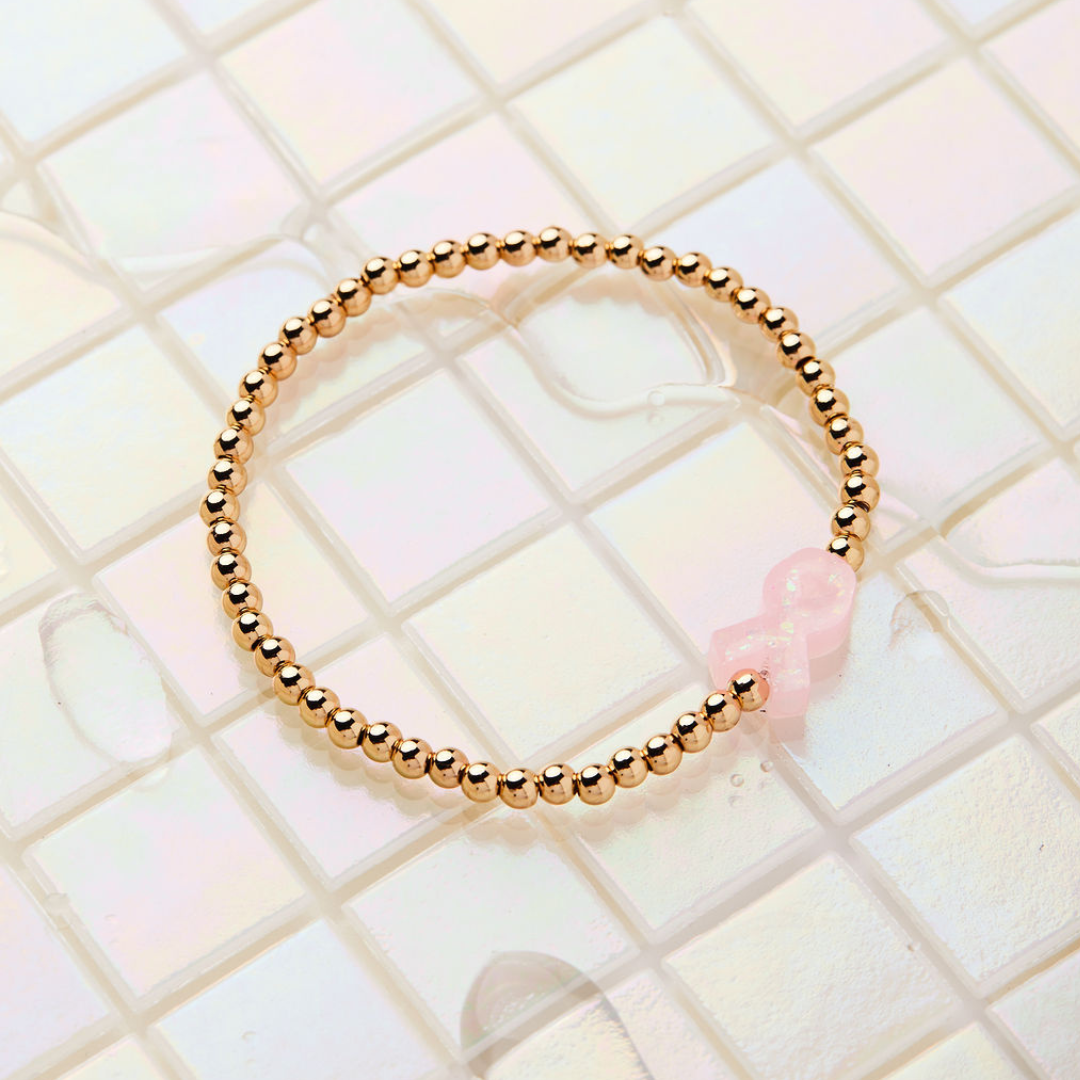 HOLY WATER PINK RIBBON AWARENESS BRACELET