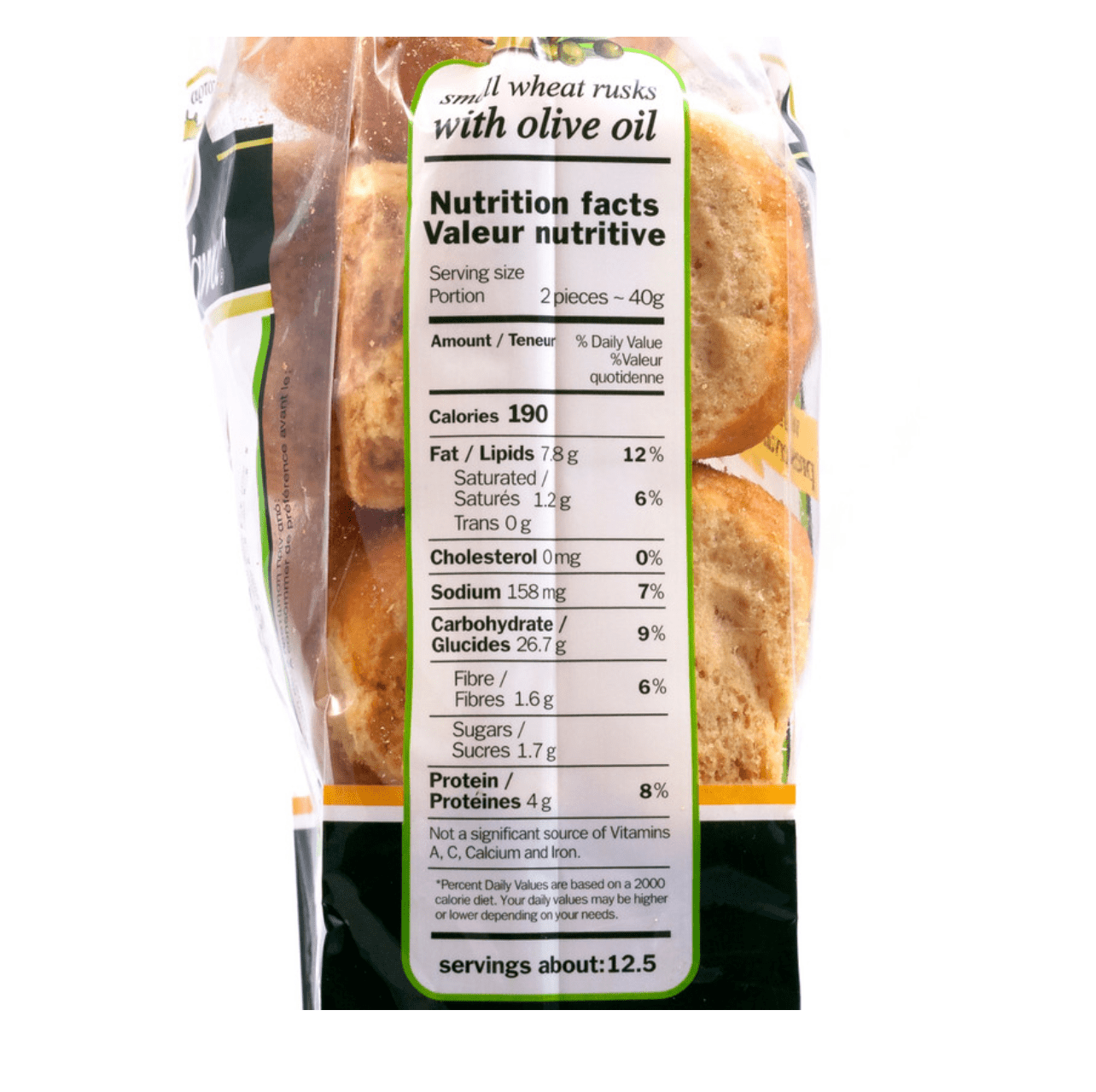 The Manna Wheat Rusks With Olive Oil (Kithiron) 400gr Bag