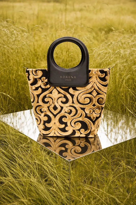CASSANDRA MEDIUM STATEMENT TOP-HANDLE BAG