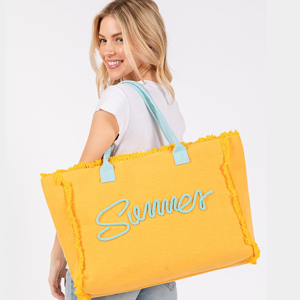 Summer fringed totes