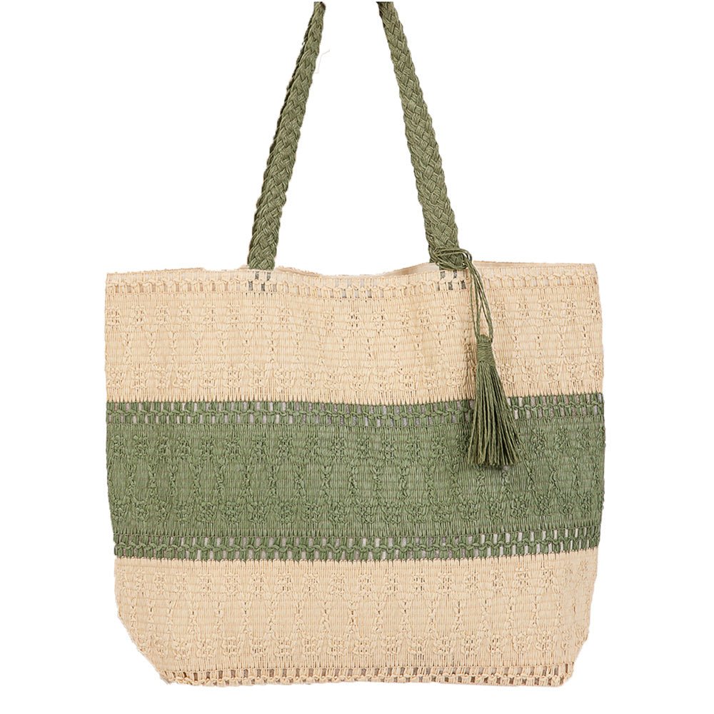 Woven tassel straw bags