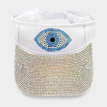 Load image into Gallery viewer, Evil eye bling visor