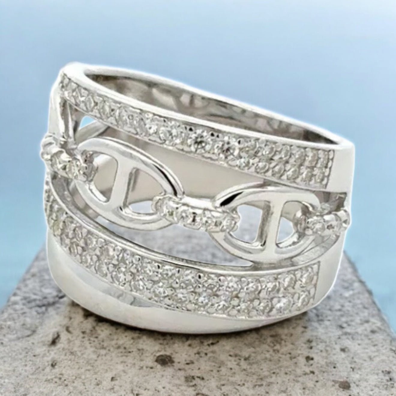 Luxury sterling silver rings