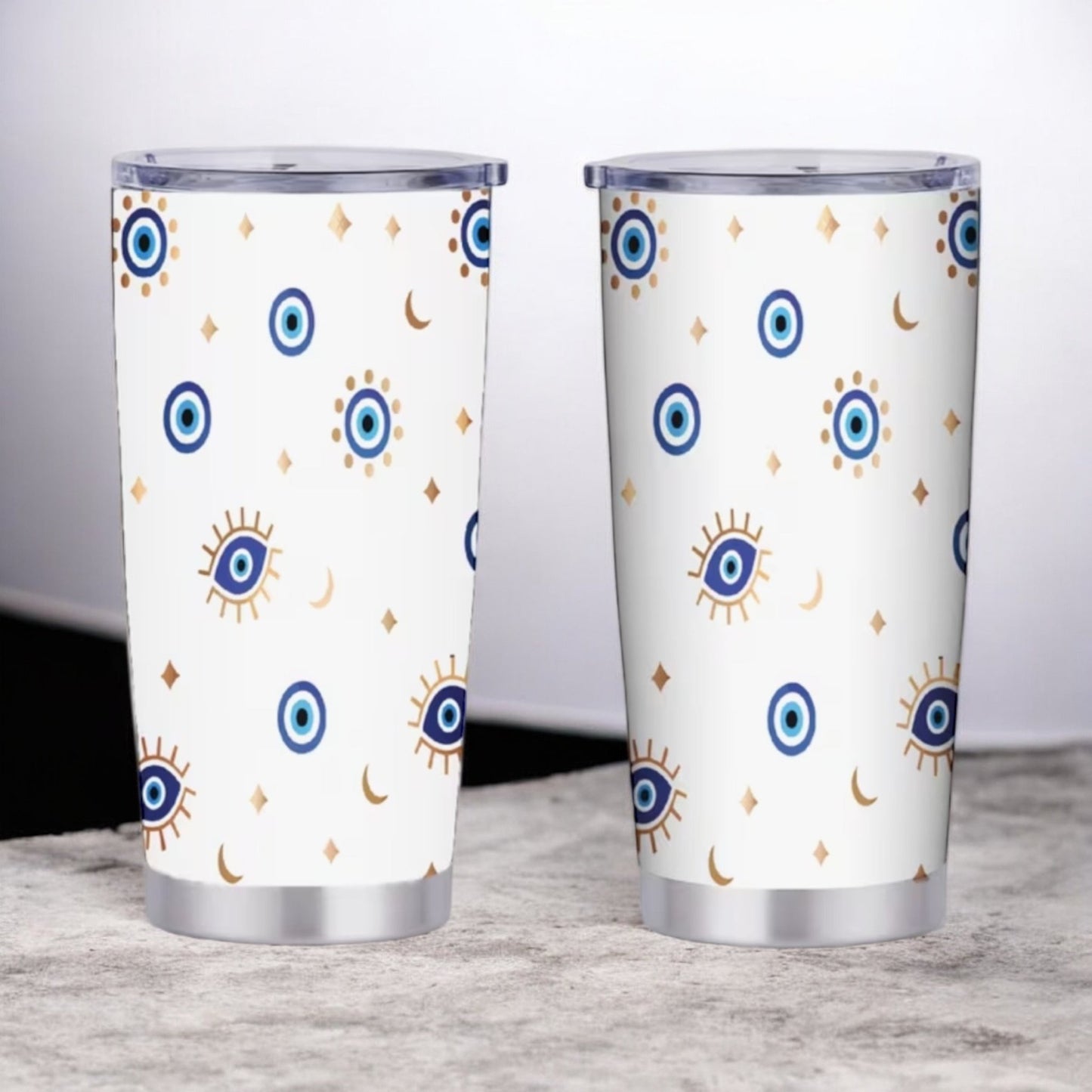 Evil eye tumblers