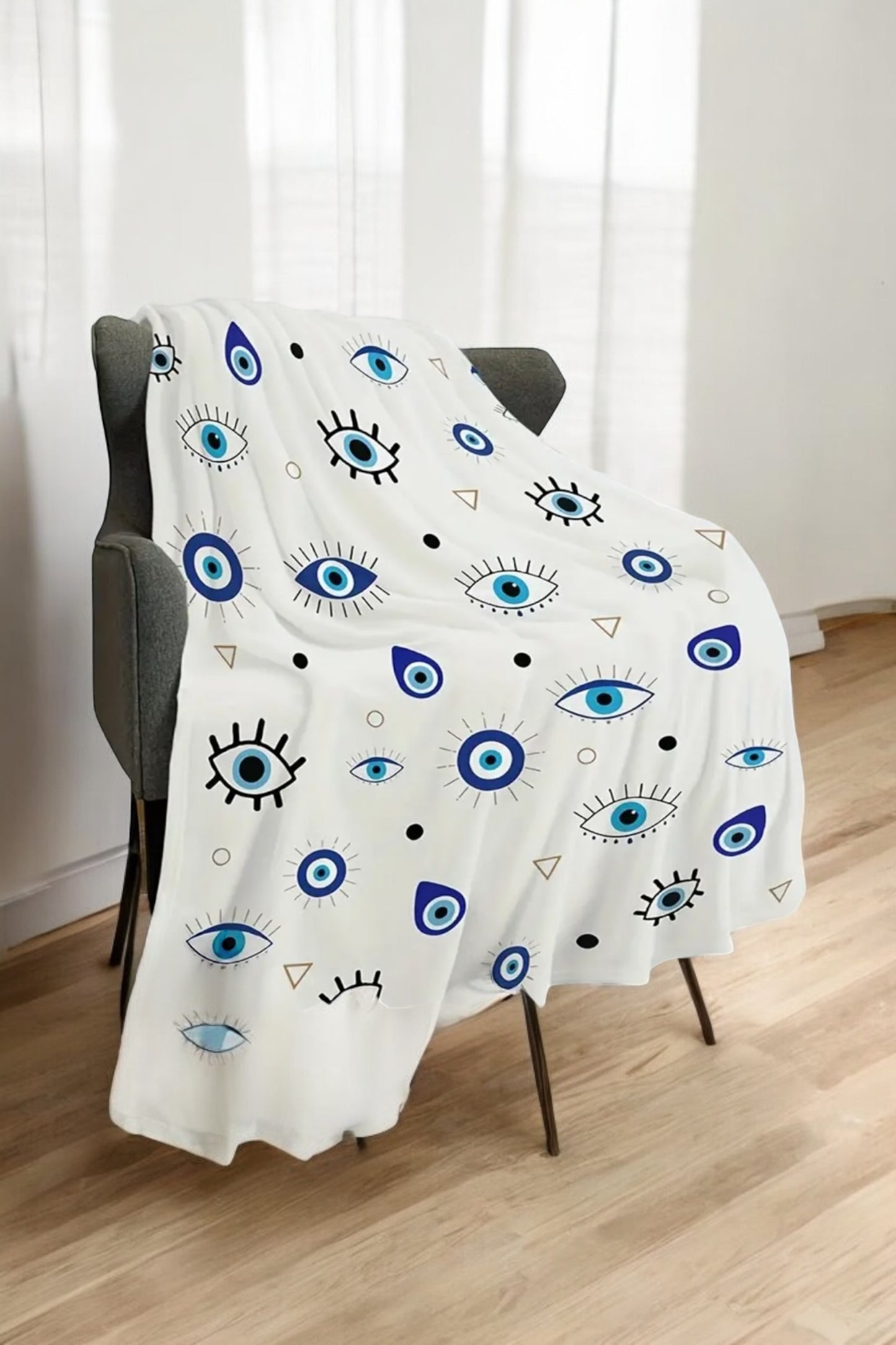 Evil eye blanket