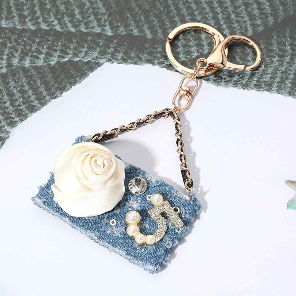 Embellished Handbag Keychain / Bag Charm