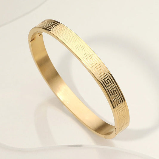 Alexa greek meander bangle