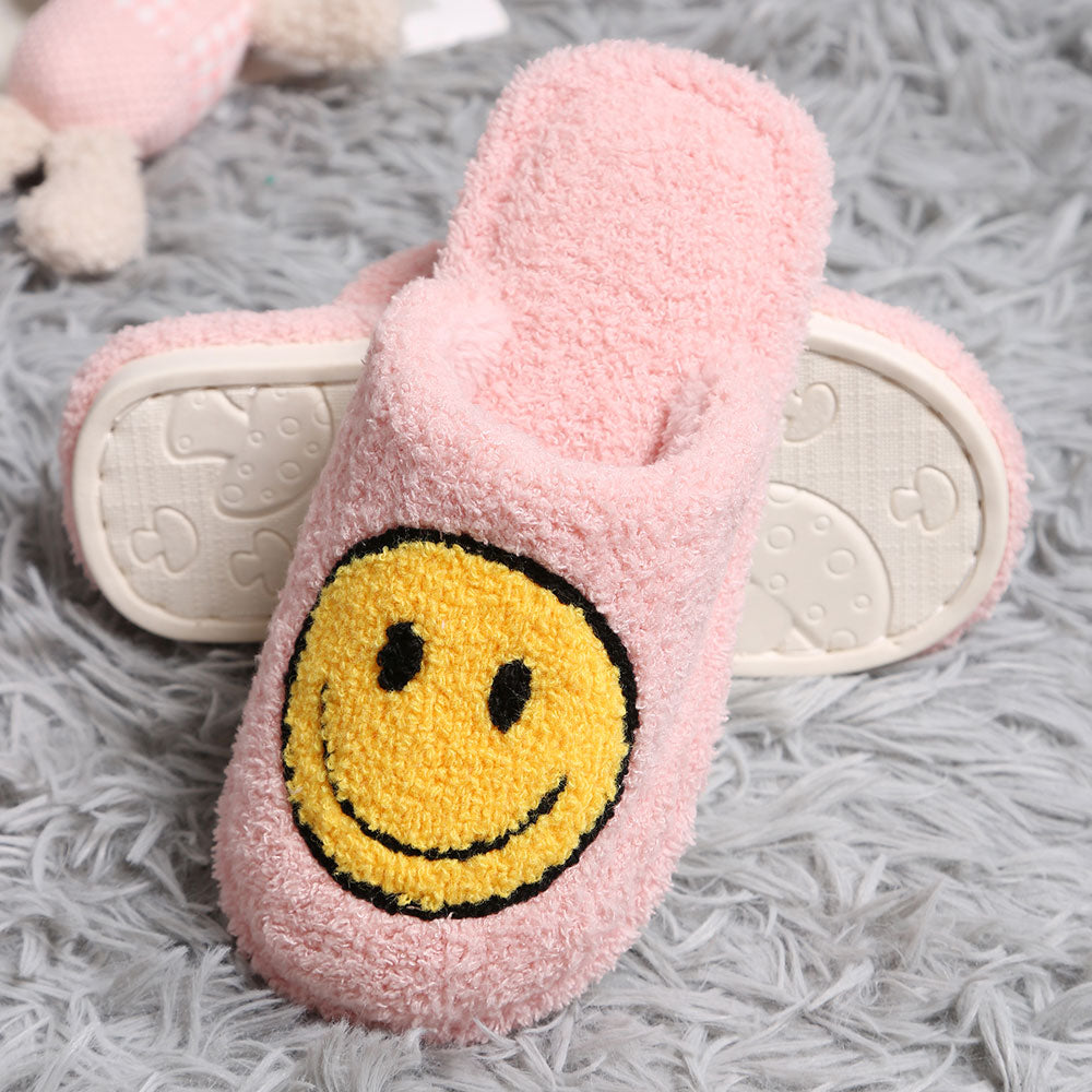 Smiley kids/mom slippers