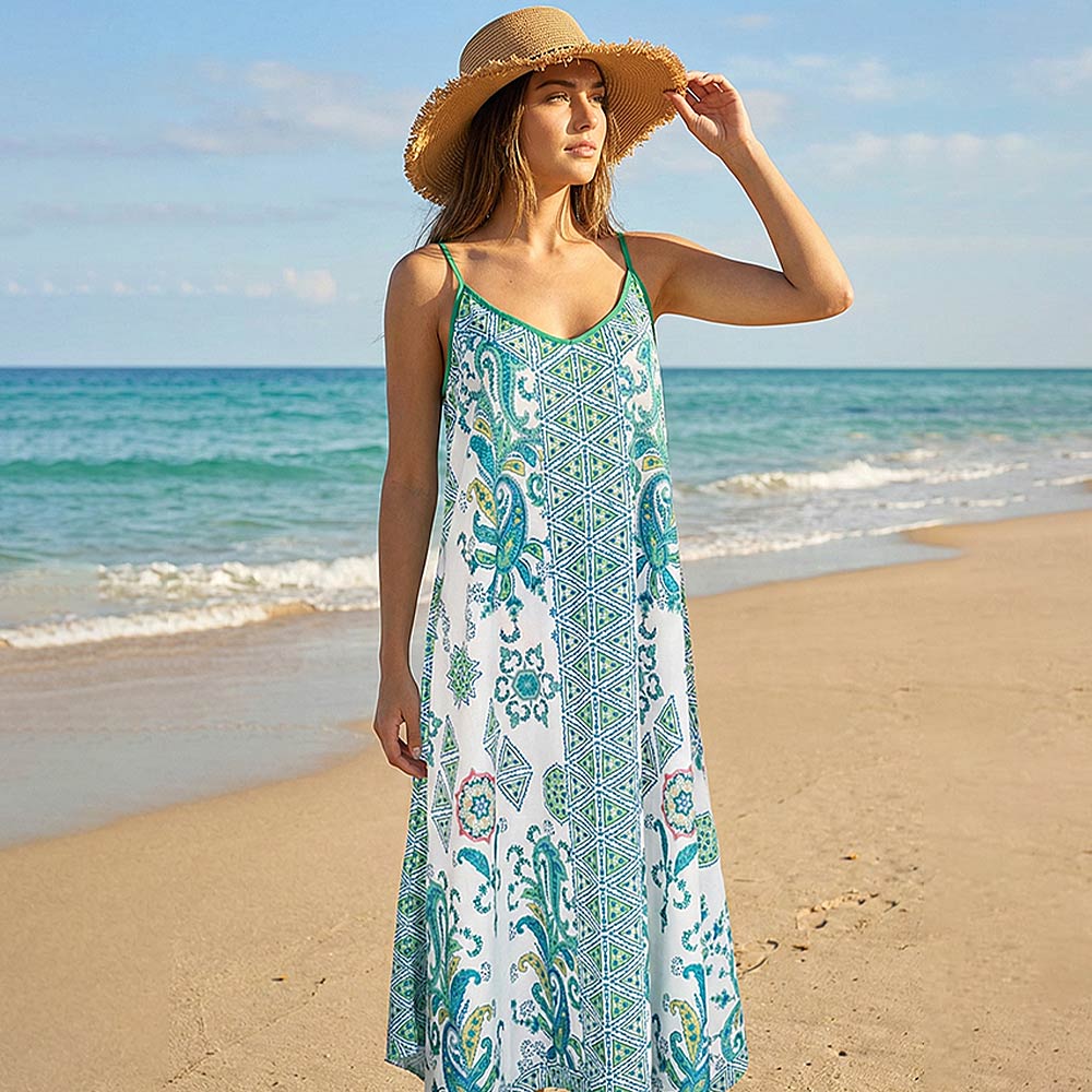 Sleeveless Beach Maxi Dress