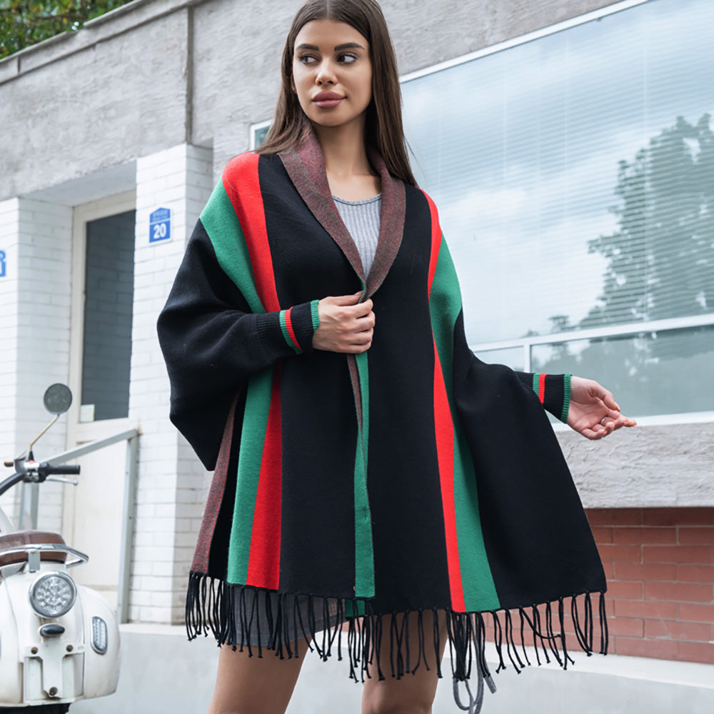 Tassel Shawl Poncho