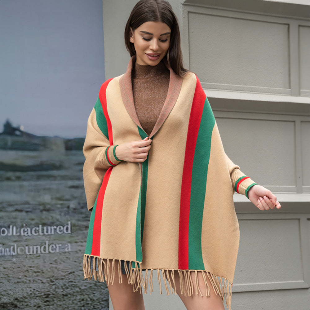 Tassel Shawl Poncho