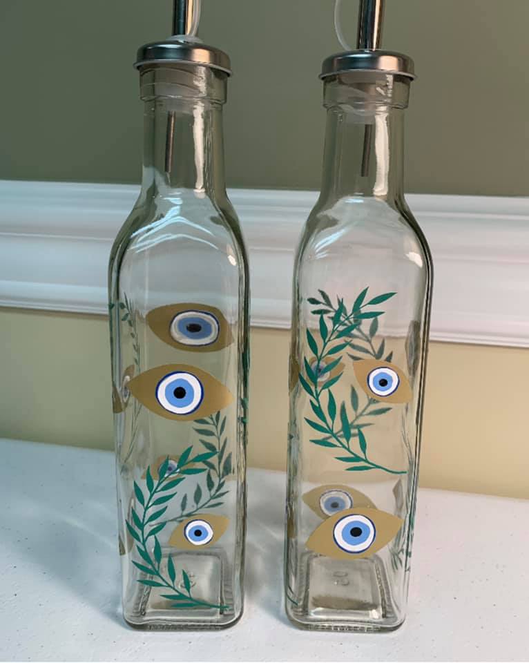 Olive oil /Vinegar  glass bottles