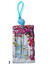 Load image into Gallery viewer, Unique wood doors hand painted ornament