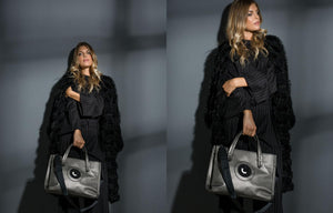 Metallic young handbag