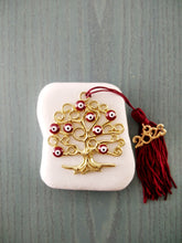 Load image into Gallery viewer, Marble stone with Tree of life charm for home decoration (pre-order)