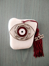 Load image into Gallery viewer, Marble stone with evil eye Greek for home Unique decoration(pre-order)