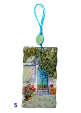 Load image into Gallery viewer, Unique wood doors hand painted ornament