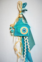 Load image into Gallery viewer, Ceramic house-Mati Peacock teal gold