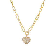 Load image into Gallery viewer, Heart pendant necklace