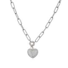 Load image into Gallery viewer, Heart pendant necklace