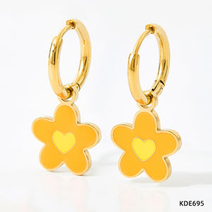 Flower earrings