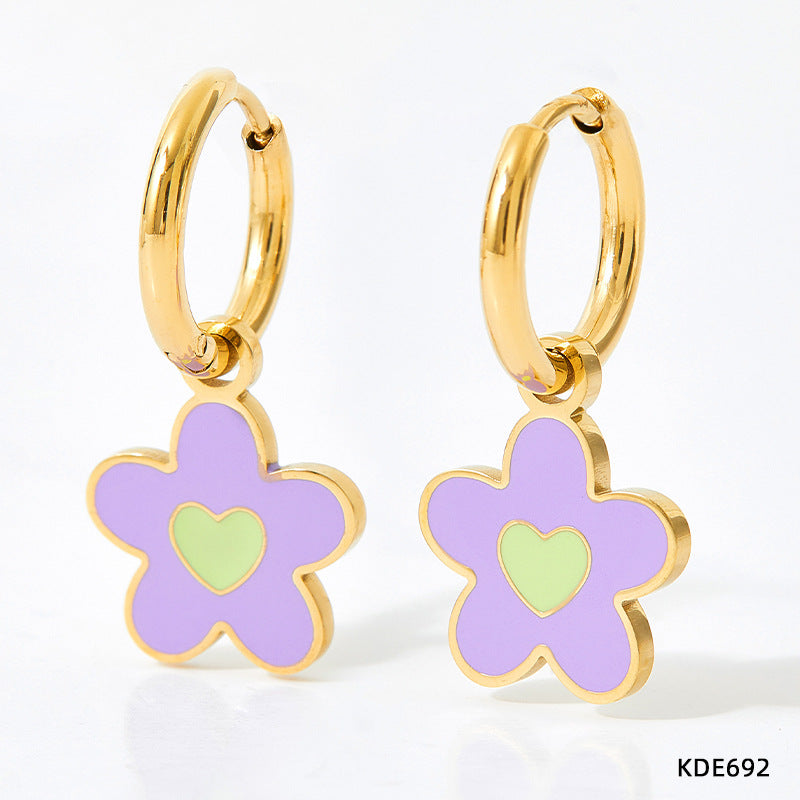 Flower earrings