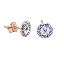 Load image into Gallery viewer, Mini evil eye earrings