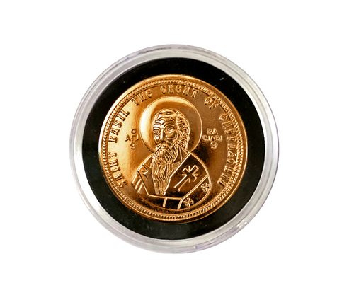 Vasilopita coin with box