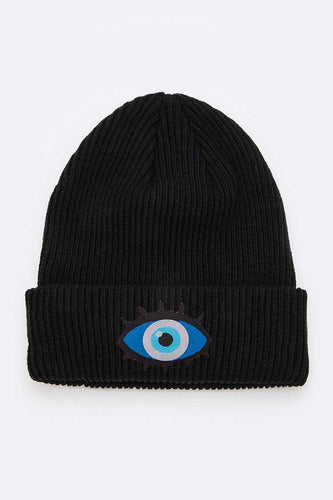 Evil eye knit hats